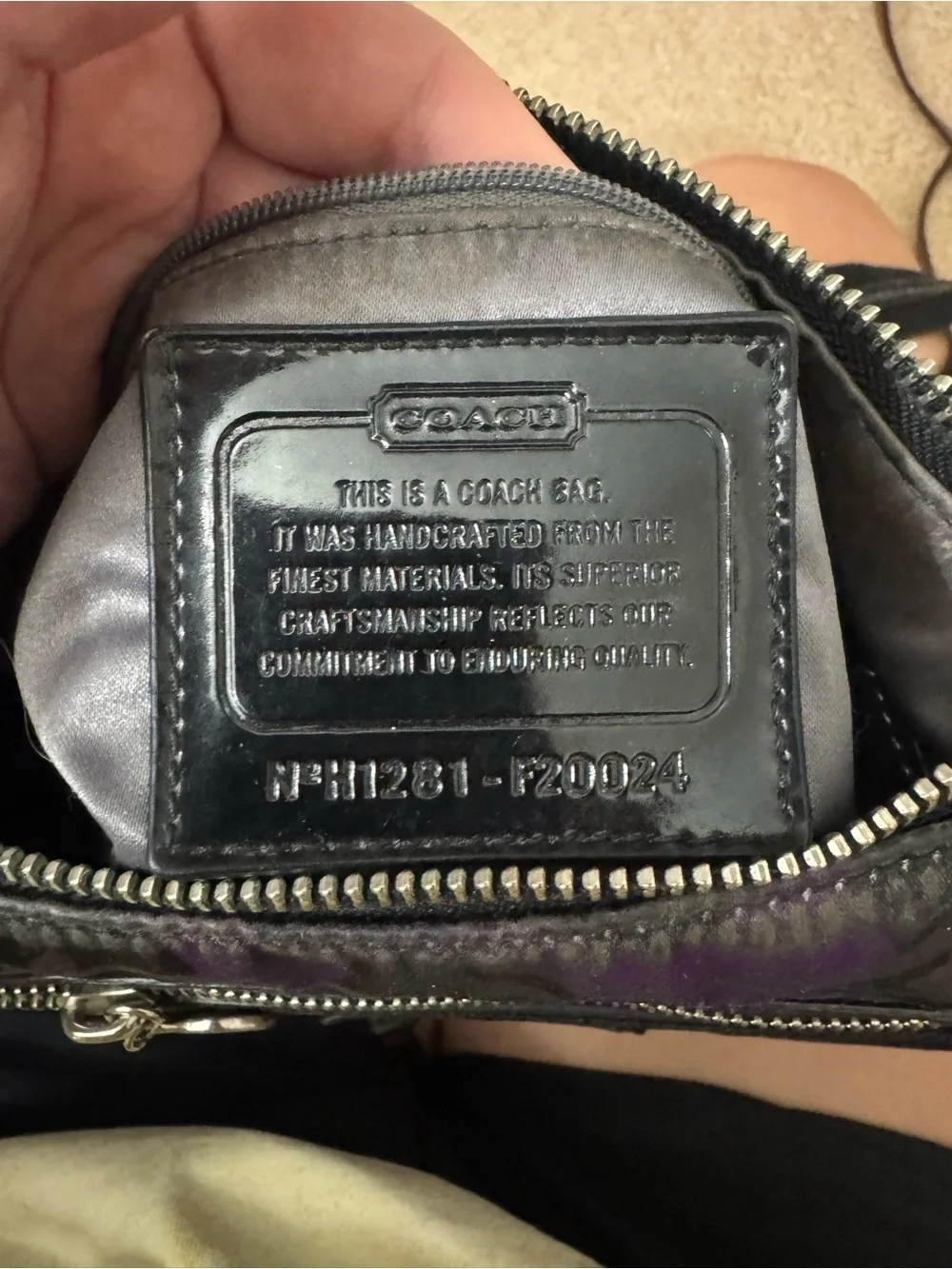 Coach Poppy Daisy Ocelot Hobo Bag